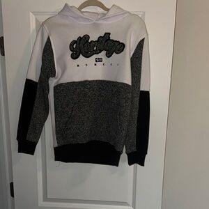 South Pole Black and White Sweater with Bold Design